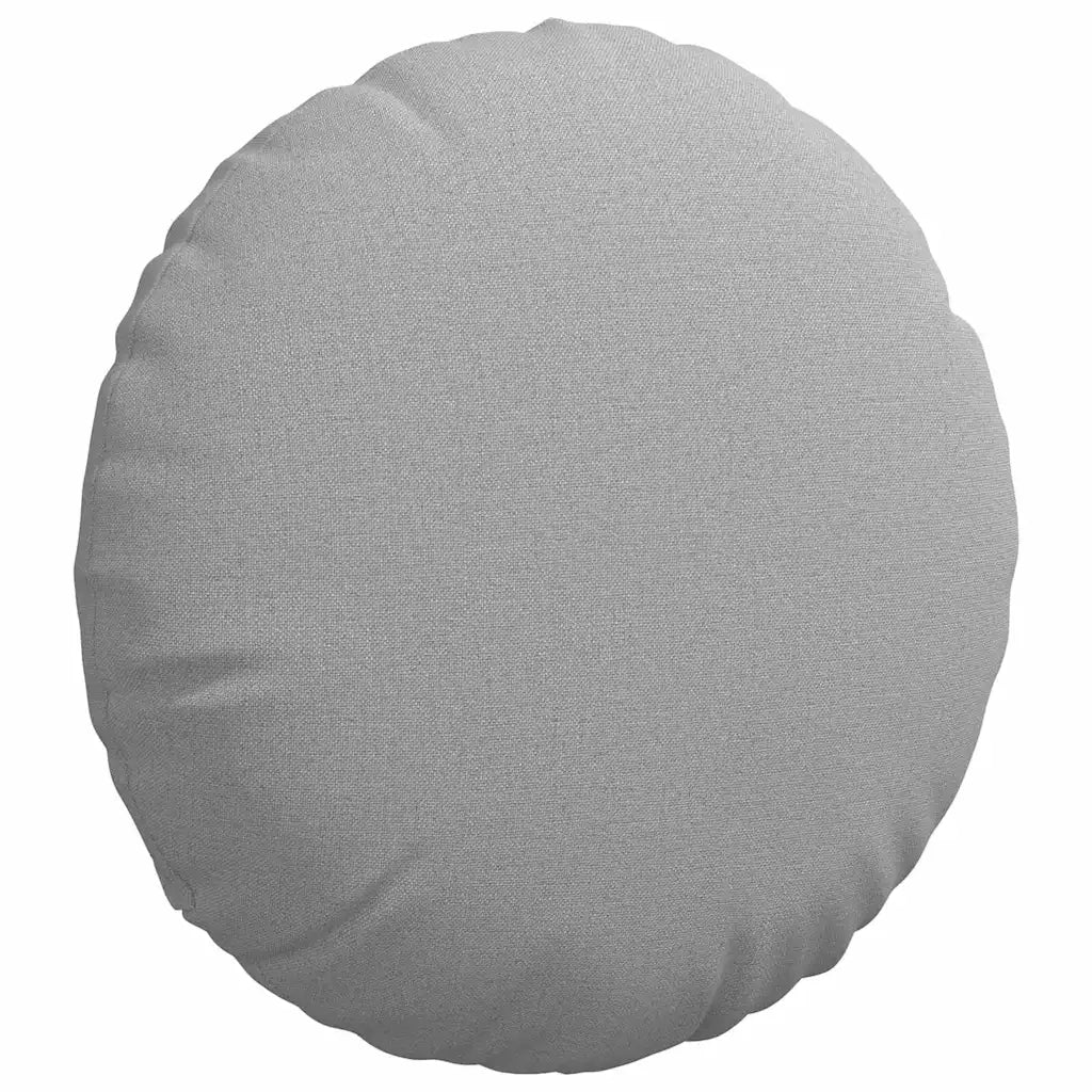 Cuscini per Seduta 2 pcs Grigio Nuvola Ø40 x 13 cm Tessuto 42014133