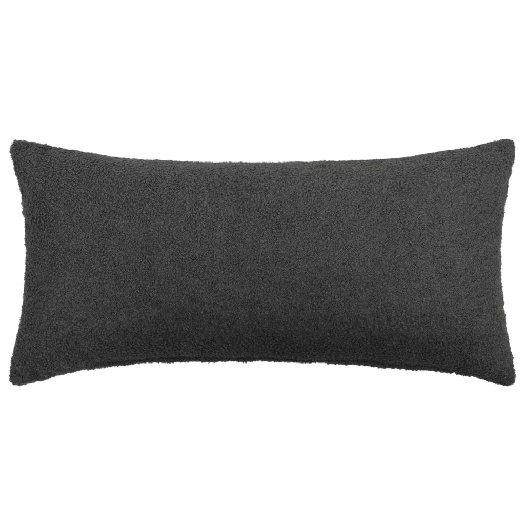 Federa 2 pcs HEERLEN Grigio Scuro 40 x 80 cm Bouclé 909946