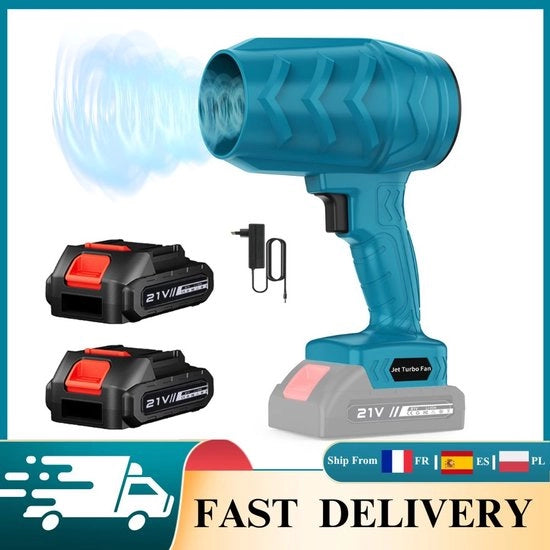 Blow blaster a mano - 36000RPM - Senza fili - Manuale - Batteria 21V
