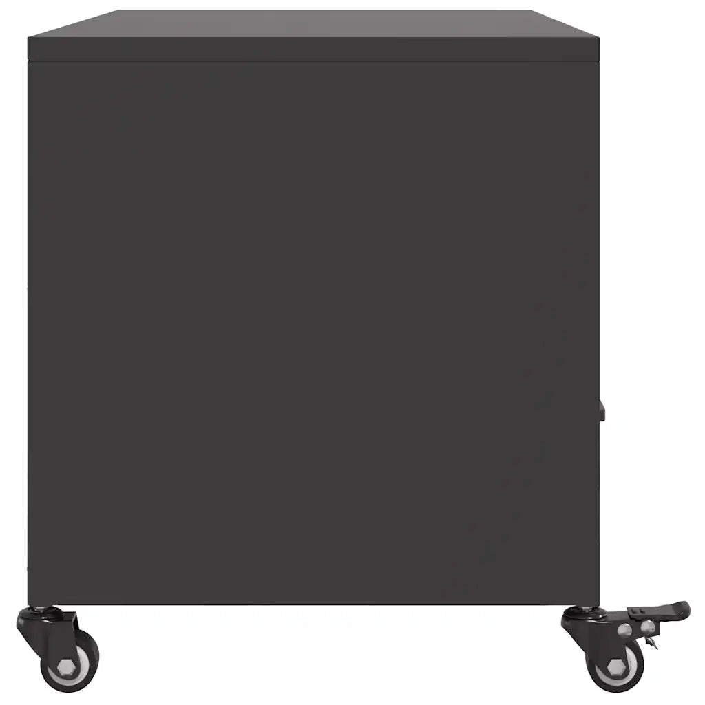 Mobile TV-Credenza per TV-Console TV Nero 68x39x43,5 cm in Acciaio 911147
