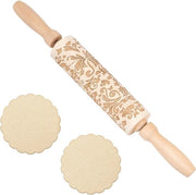 Deegroller in rilievo a forma di fiori - 35 cm di lunghezza - stampo 3D per biscotti - accessori per la cottura - attrezzatura da cucina per la realizzazione di biscotti fatti a mano