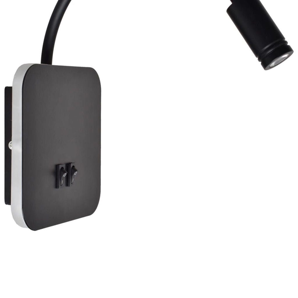 Applique LED 2x8W 4000K USB da lettura Milagro BASE ML6352