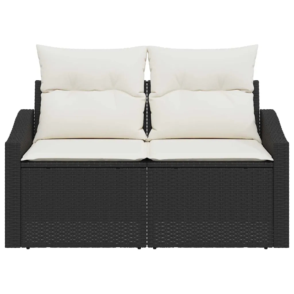 Divano da giardino con cuscino-Sofa da Giardino-Divano da esterno 123 x 62 x 69 cm polyrattan 152465