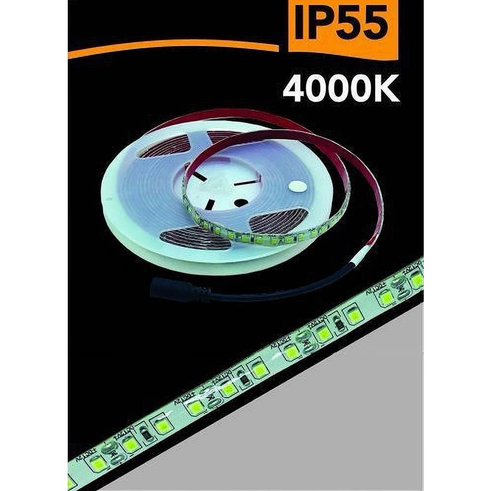Trade Shop - Striscia Led 2835 5mt Bobina Luce 4000k 3000k 6500k Waterprof Ip55 2835-12v -
