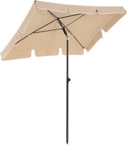 Parasole da giardino rettangolare con protezione UV fino a UPF 50+ - Ombrellino per esterni con trattamento PA - Colorazione taupe
