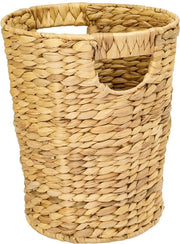 Cestino per ufficio, con fiori di loto, rotondo, diametro 25 cm, altezza 30 cm.