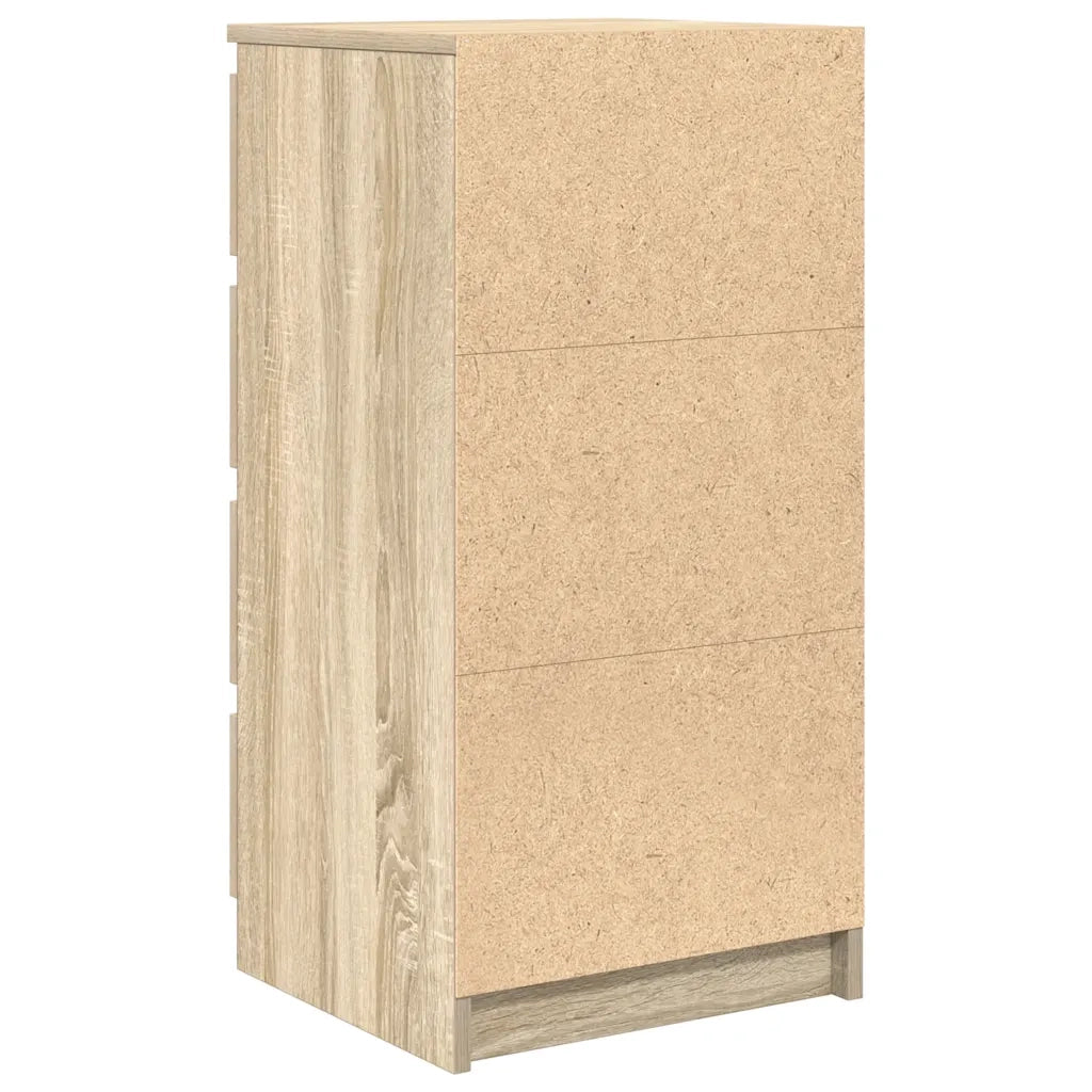 Credenza con Cassetti Rovere Sonoma 37,5x35x99 cm in Truciolato 861762