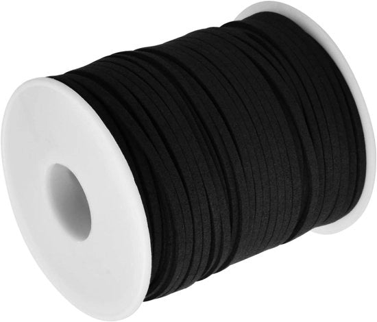 Cordone in Faux Suède in Pelle di Lupo per Bracciali - 45 m x 3 mm - Bracciali e Collane Artigianali - Regali con Confezione Speciale