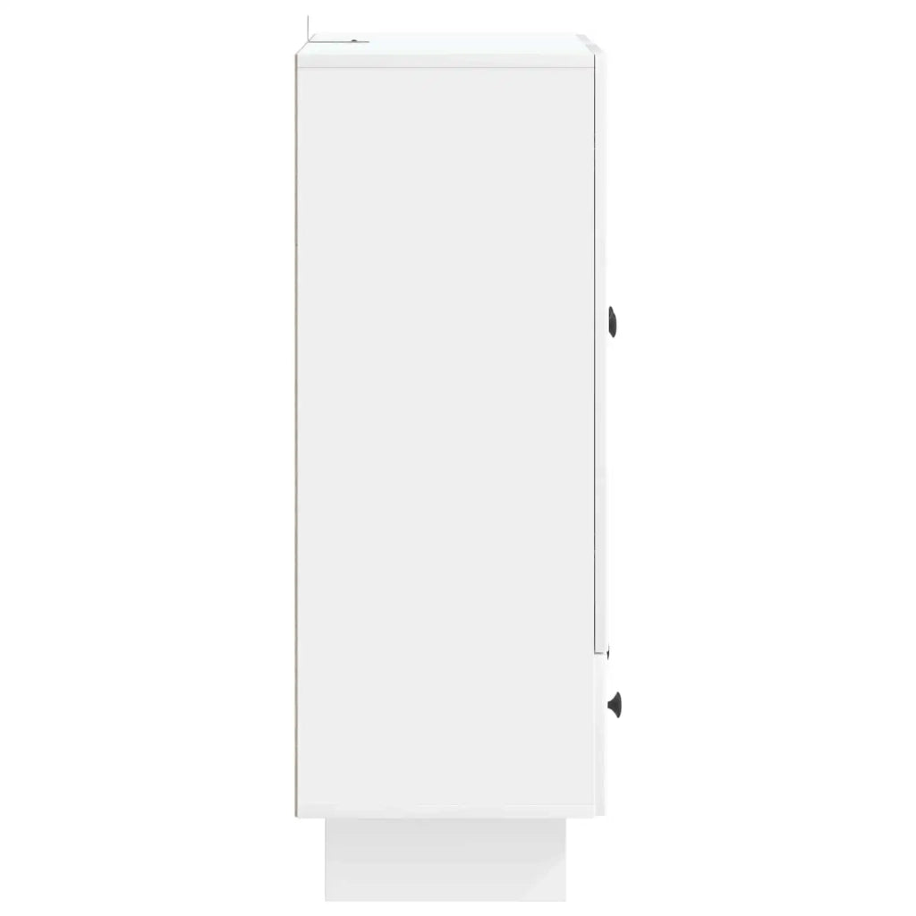 Credenza Bianco Lucido 66 x 34,5 x 95 cm Legno ingegnerizzato 893979
