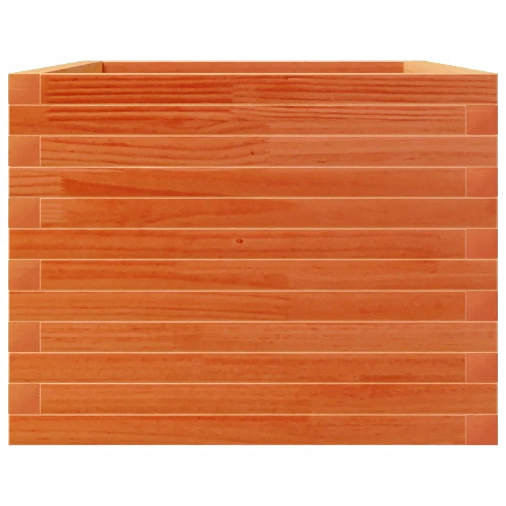 Fioriera Giardino Marrone Cera 110x60x46 cm Legno Massello Pino 3282461