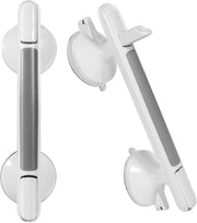 Douchegreep 2 pezzi - Manubri di presa pesanti per vasca e doccia, sicurezza rimovibile senza forare - 30 cm bianco