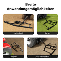 Erpice livellatore prato terreno per trattori compatti 190x98 cm Telaio fisso di livellamento