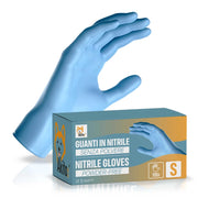Akitaink 100 Guanti Nitrile Blu Senza Polvere S