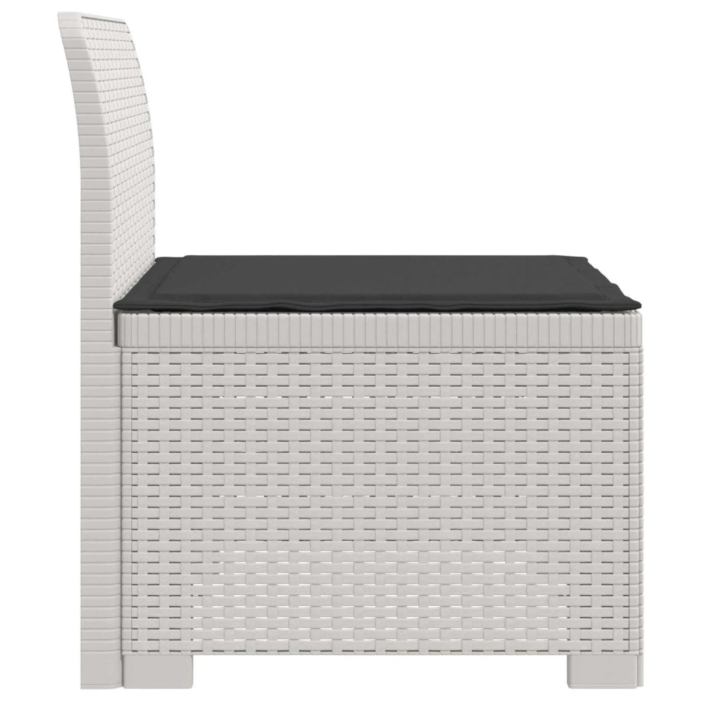 Divano da esterno-Divano da Giardino a 1 Posto con Cuscino Aspetto Rattan PP 390580