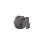 Lampada Da Parete Page Ap Round Nero Ideal-Lux
