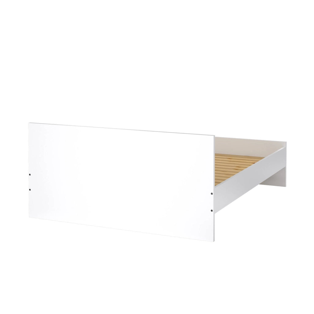 Letto piazza e mezza Bolaven, Sommier per camera da letto, Giroletto per stanza, Struttura porta materasso, 207x166 h80 cm, Bianco