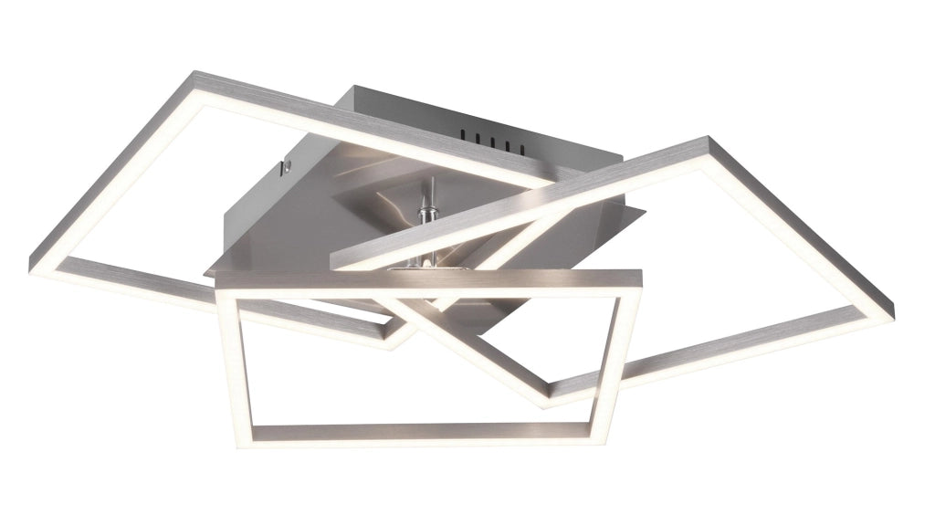 Plafoniera da Interno a LED in Metallo Nickel Opaco