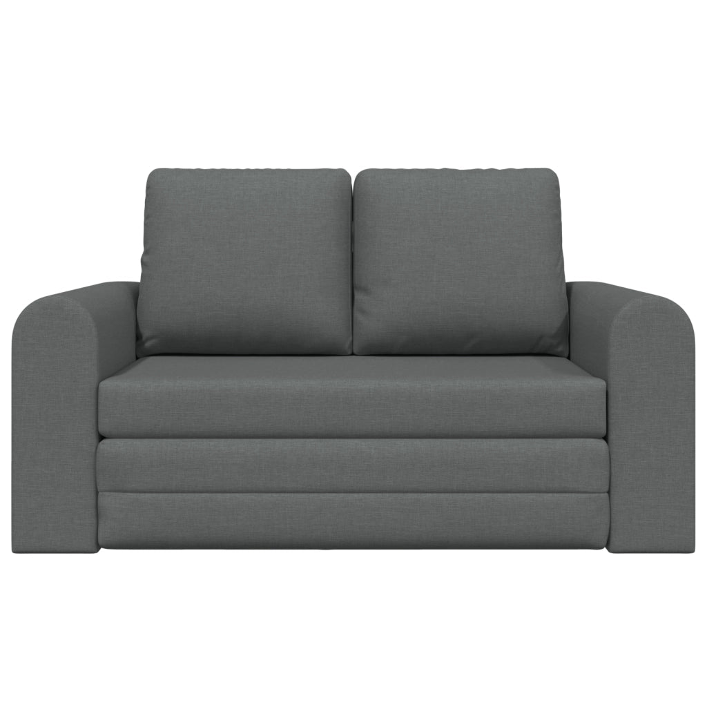 Divano Letto vitaXL 2 in 1 Grigio Scuro 148x71x83 cm Tessuto