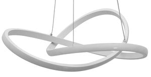 Lampada Da Soffitto Pensile Ring Moderno Led+telecomando App392-cp Bianco