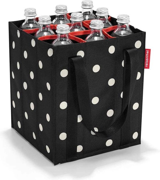 Borsa a bottiglie 9 celle, facile da riciclare, cinturino, punti misti, 28 cm, zaino sportivo