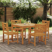 Set da Pranzo per Giardino 5 pcs Marrone