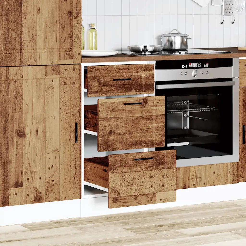 Base da Cucina Porto Legno Antico in Legno Multistrato