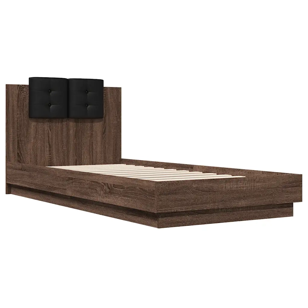 Giroletto Testiera Rovere Marrone 100x200 cm Legno Multistrato