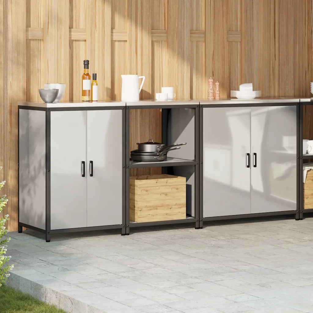 Set di Stoccaggio per Cucina 3 pcs Argento Acciaio zincato 3392706