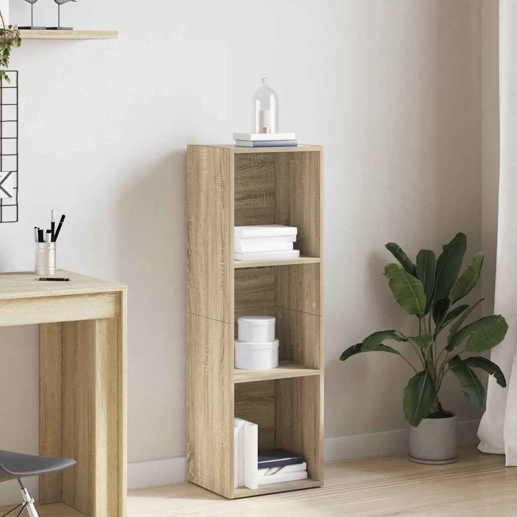 Libreria-Mobile TV Rovere Sonoma 36x30x114 cm Legno Multistrato