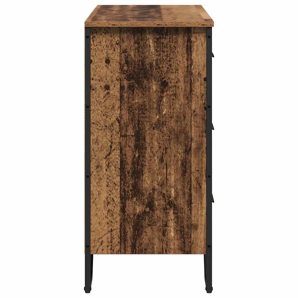 Cassettiera 2 pz Legno vecchio 91 x 35,5 x 74,5 cm CFW7543952