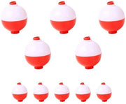Attrezzatura per Pesca - Boe - ABS - 10 Unità - Diametro 1,9/3,2 cm - Colore Opaco - Attivazione con Drukknop