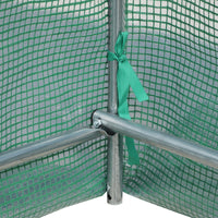 Serra a Tunnel da Giardino Struttura in Acciaio con 8 Finestre Verde 500x200x210 cm