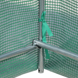 Serra a Tunnel da Giardino Struttura in Acciaio con 8 Finestre Verde 500x200x210 cm