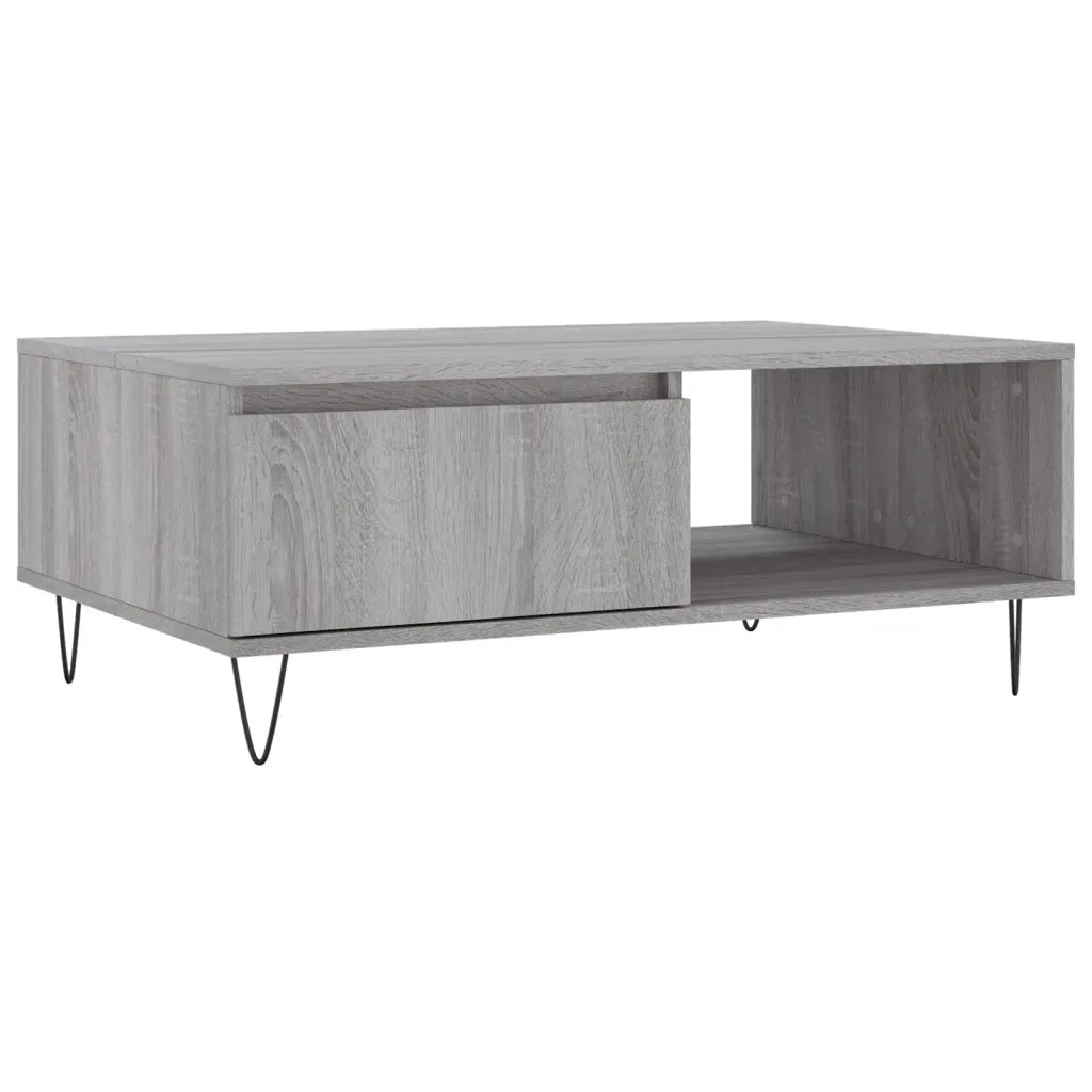 Tavolino da Salotto Grigio Sonoma 90x60x35 cm Legno Multistratocod mxl 128733