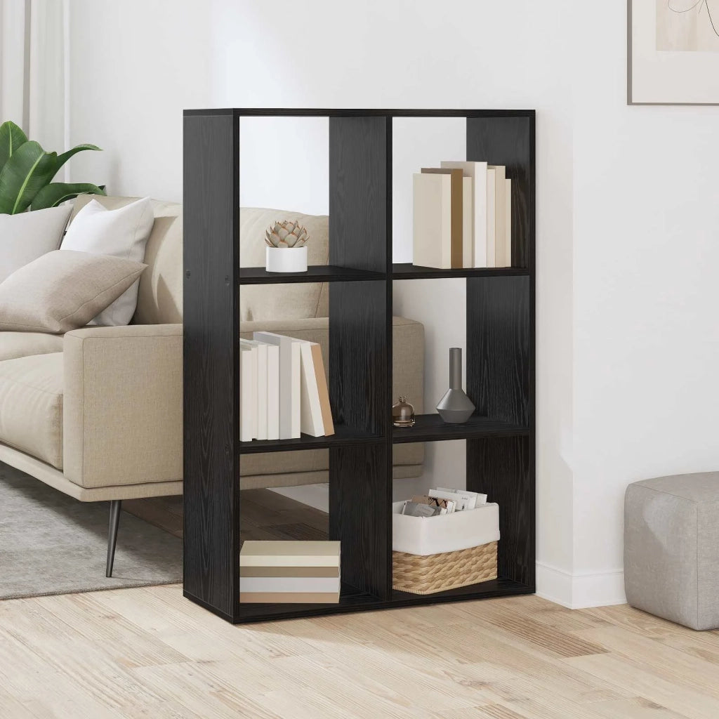 Armadio per Libri Rovere Nero 69,5 x 29 x 103,5 cm 879665