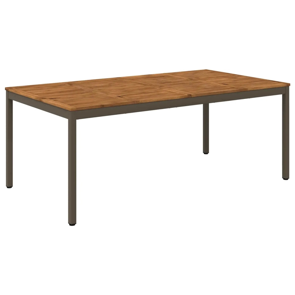 Tavolo da cena da giardino Naturale e Caffè 196 x 100,5 x 75 cm 3394421