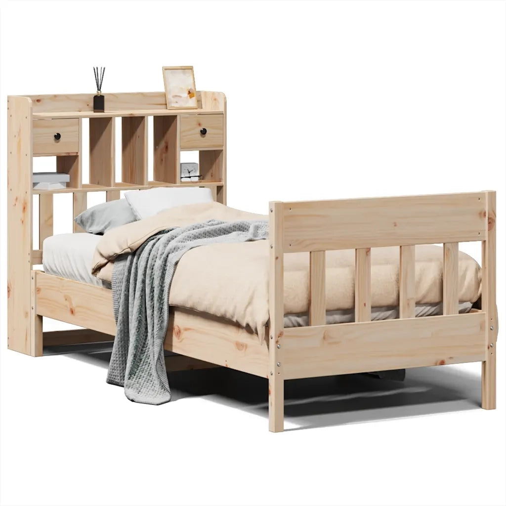Giroletto senza Materasso 75x190 cm in Legno Massello di Pino 3323284