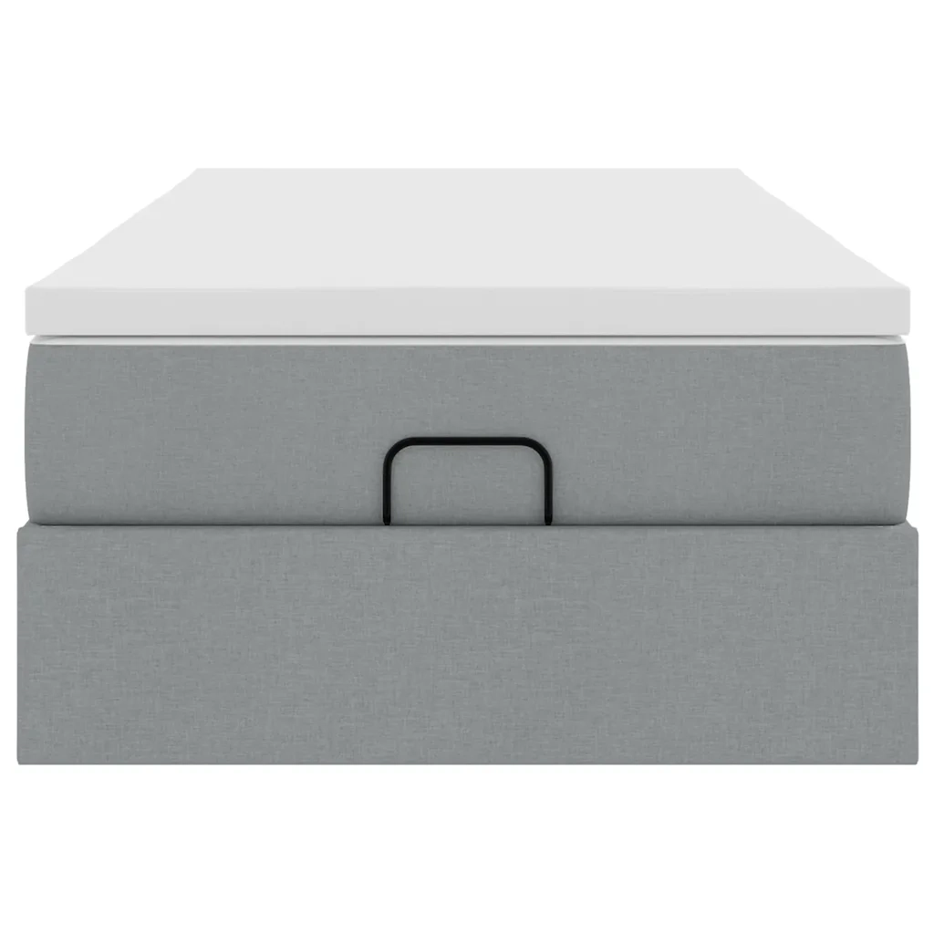 Struttura Letto Pouf con Materasso 80x200 cm in Tessuto