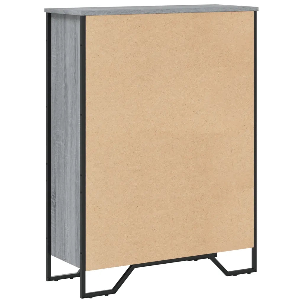 Libreria Grigio Sonoma 80x31x106 cm in Legno Multistrato 848627