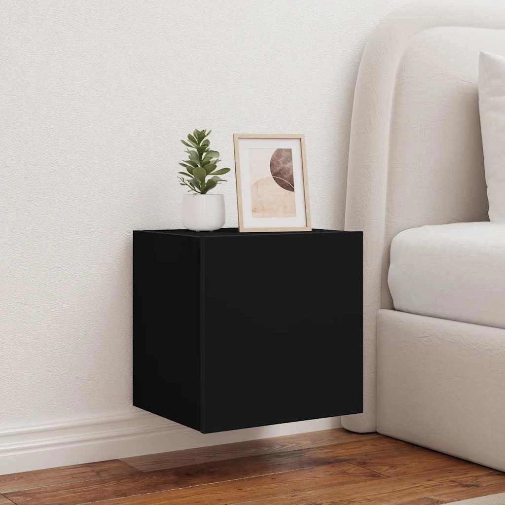 Mobile TV a Parete con Luci LED Nero 40,5x35x40 cmcod mxl 110162