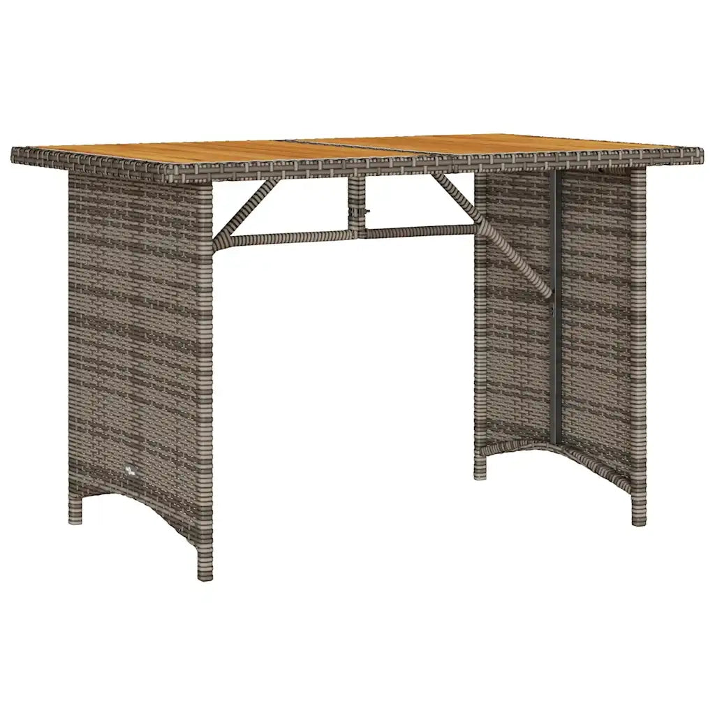 Set da Pranzo da Giardino 2 pz con Cuscini in Polyrattan Grigio 366339