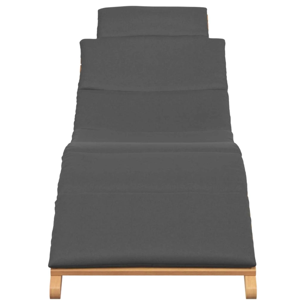 Lettino Prendisole | Sdraio da giardino | Lettino da sole da Giardino con cuscino Marrone 198 x 55 x 58,5 cm