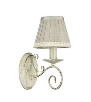 Lampada da parete Elegant in Metallo Felicita Beige