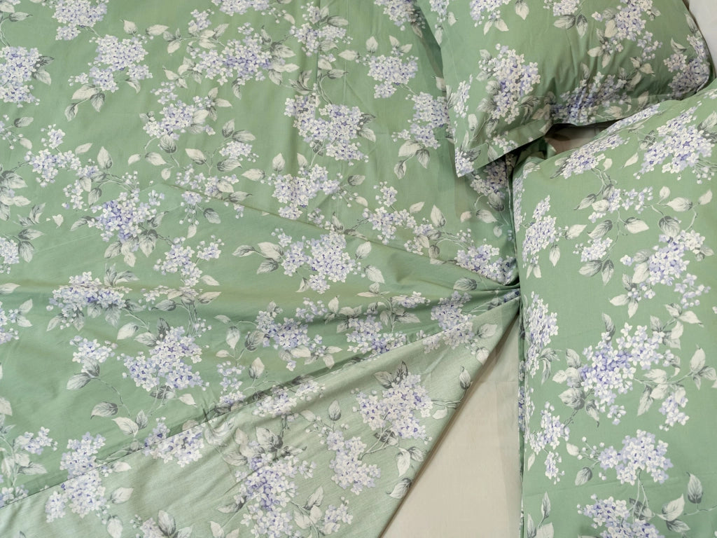 Sabato, Copripiumino Matrimoniale Federa Inclusa, 300x250 cm Verde