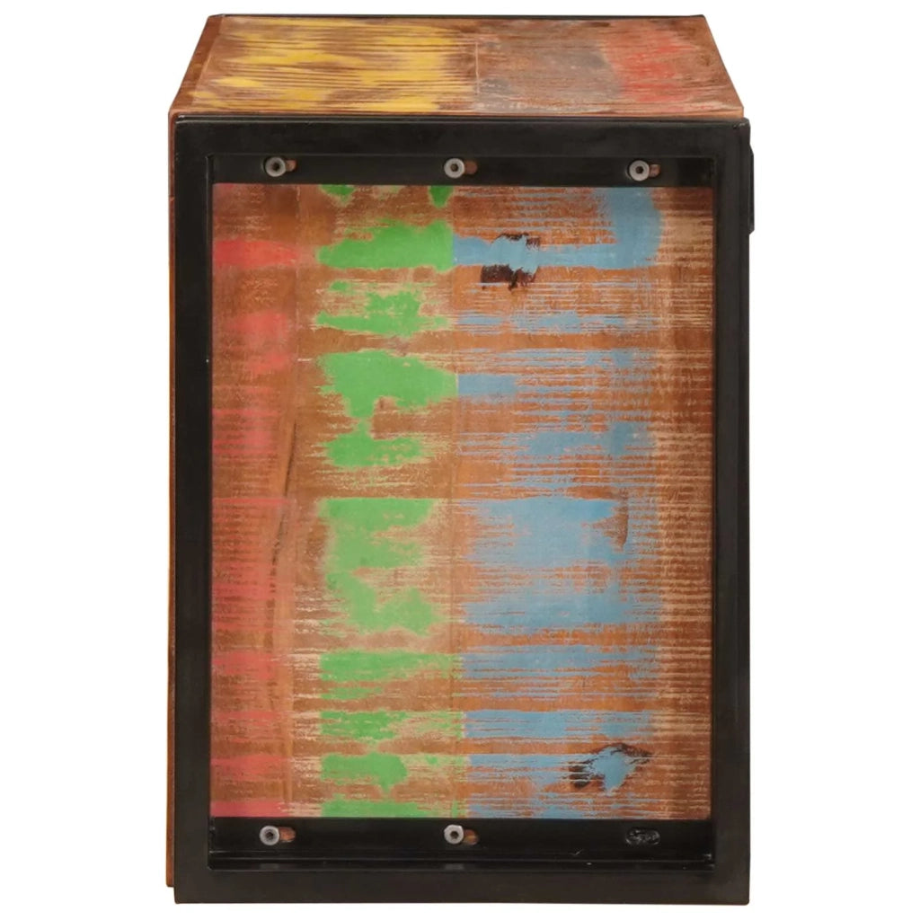 Portabottiglie Marrone 80 x 45 x 33 cm Legno massello riciclato 4104759