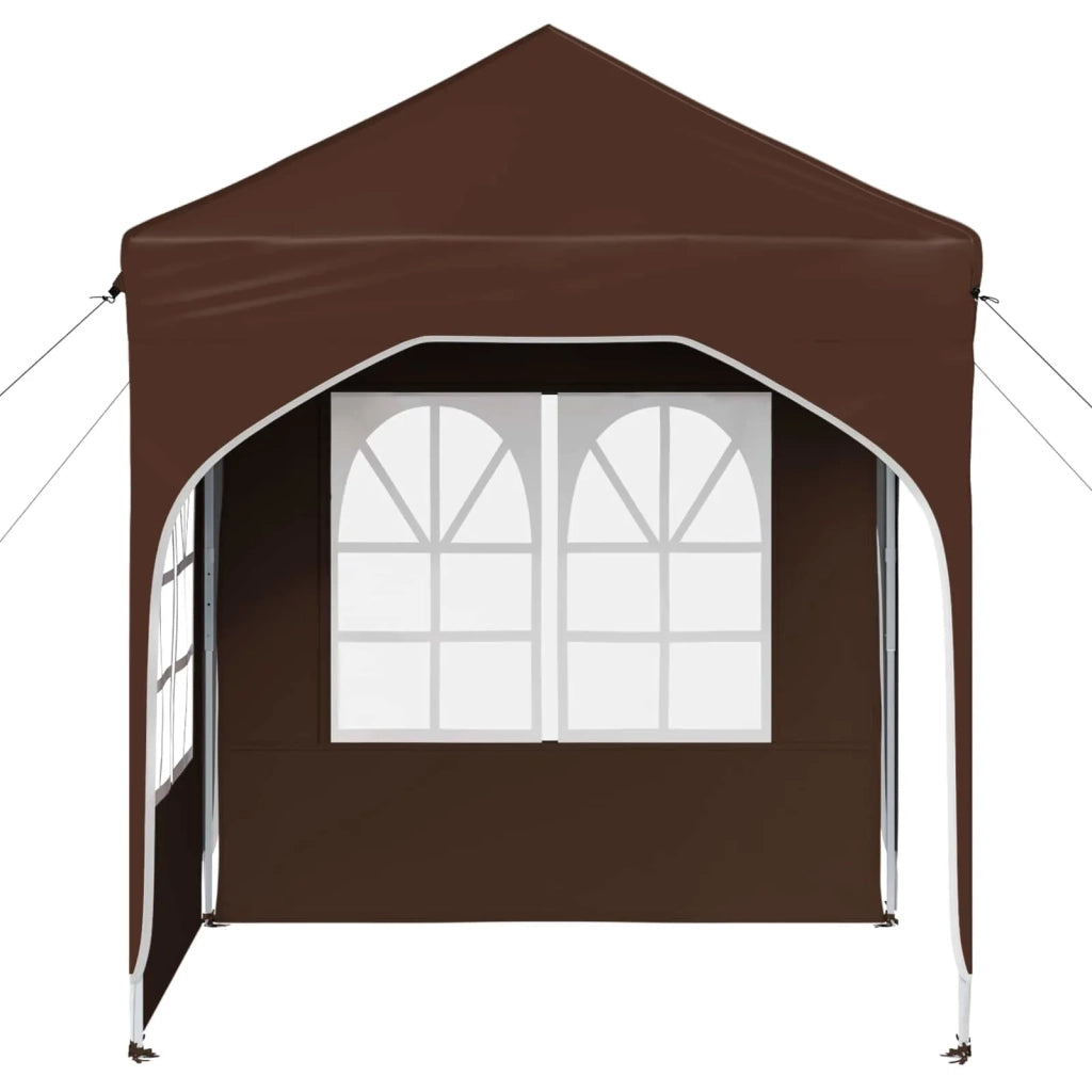 Tenda per feste a pop-up-Gazebo 192 x 192 x 245 cm Marrone 227068