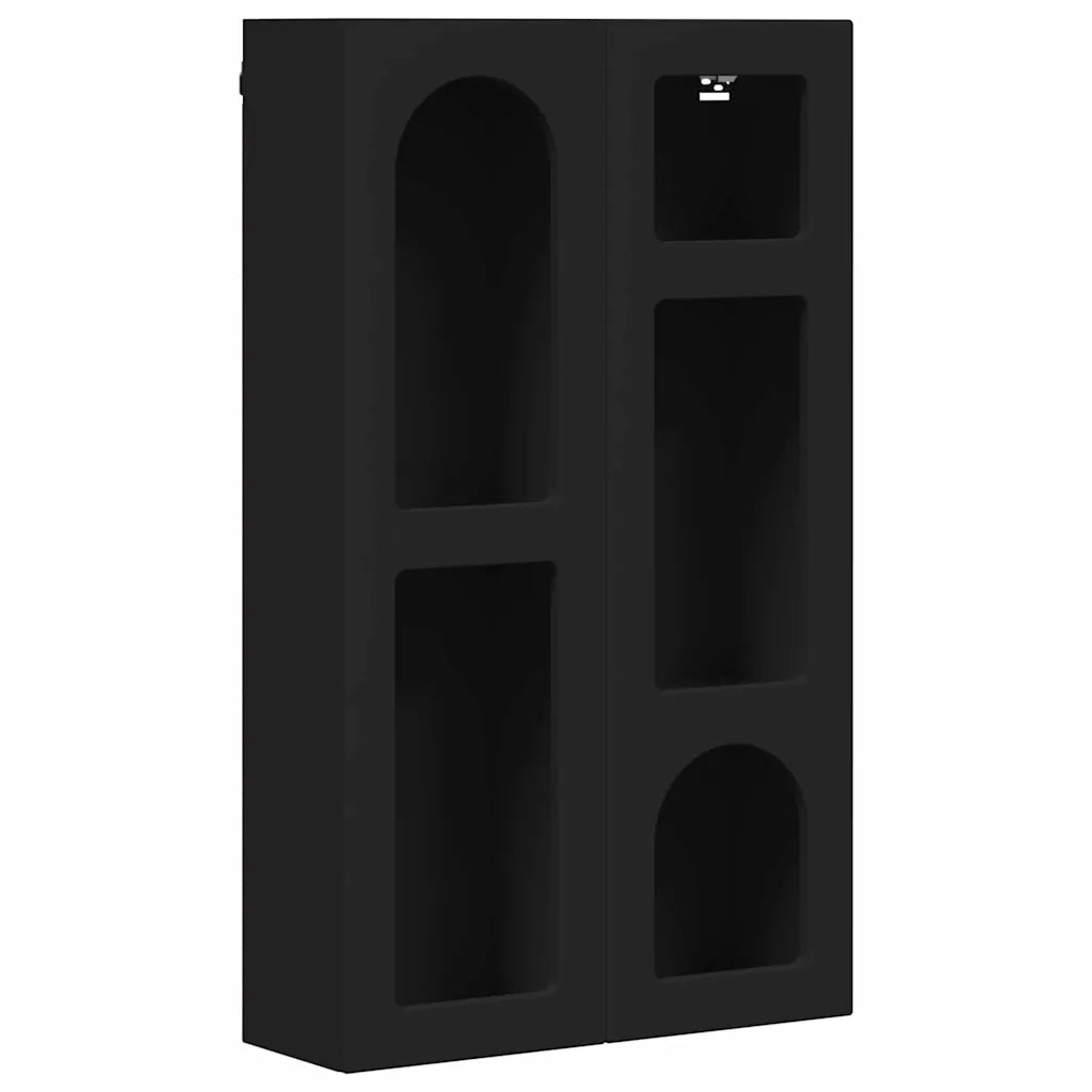 Armadio pensile Nero 59 x 20 x 100 cm Legno multistrato CFW2110058