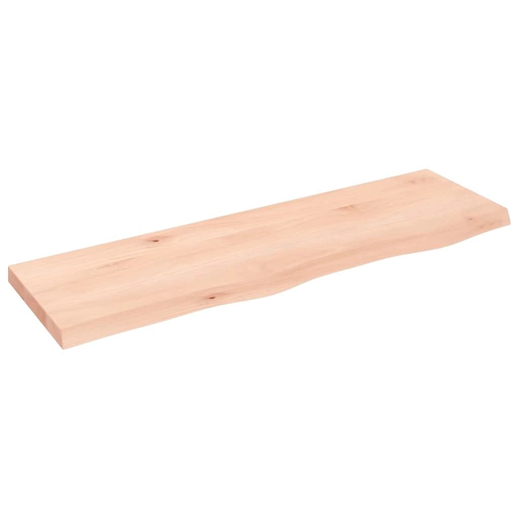 Piano Bagno 100x30x(2-4) cm in Legno Massello Non Trattatocod mxl 95881
