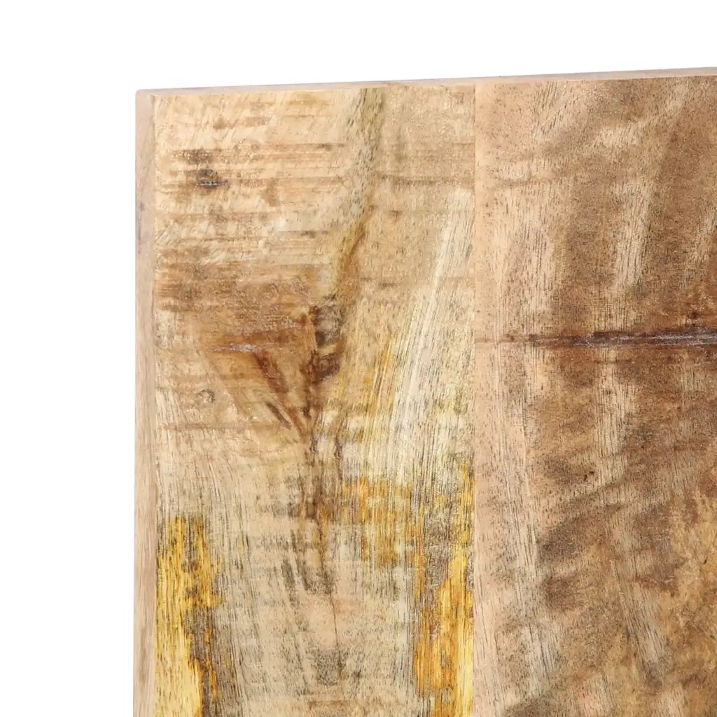 vidaXL Testiera 120 cm in Legno Massello di Mango Grezzo