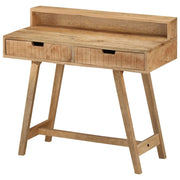 Scrivania postazione di lavoro scrivania per computer scrivania da studio 100 x 45 x 90 cm legno massello di mango grezzo marrone 02_0023366